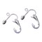 36 Pieces Clip-on Earring Converter with Easy Open Loop for DIY Earring and Turn Any Studs or Pierced into Clip on (Silver)
